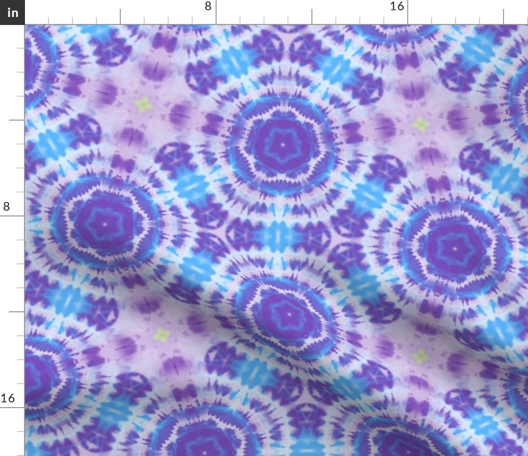 Tie Dye Purple Blue Abstract