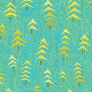 conifers - teal