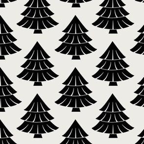 blackforest simple bold trees black and white - Medium