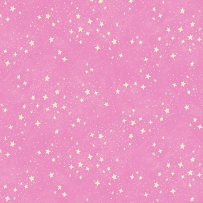 Scattered Stars - 12" large - orchid and cream 