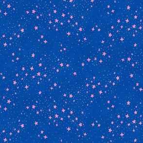 Scattered Stars - 12" large - orchid and ultra marine 