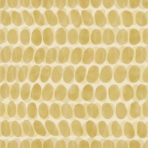 Golden mustard yellow abstract pebbles