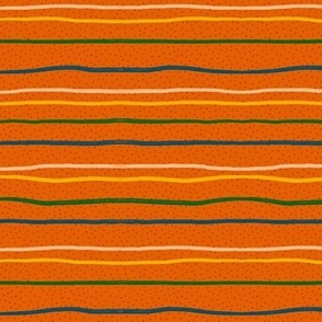 Orange playful dots and stripes