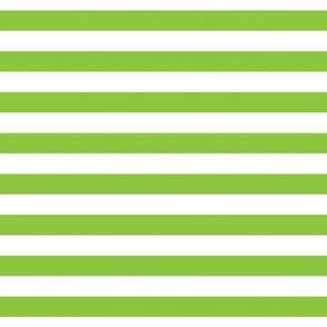 Stripe Lime Green and White