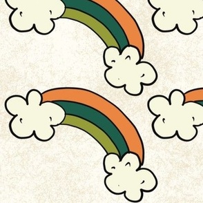 St Pattys Patrick’s Rainbow  clouds Irish Ireland kids - v large scale