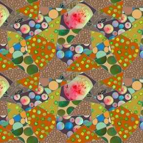 patchwork multicolored quilt 