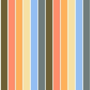 Colorful vertical stripes