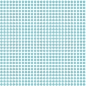 Mint blue  polka dots on a white background 
