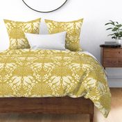 Blooms and Feathered Whimsy yellow