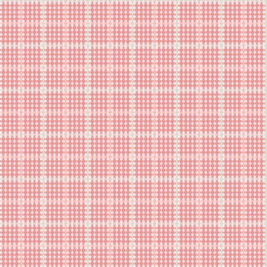 Light pink textured buffalo plaid | small   