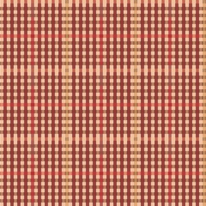 Autumnal textured buffalo plaid | medium