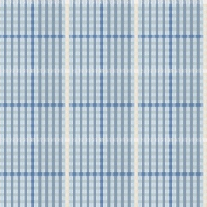 Light blue textured buffalo plaid | medium