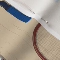 Vintage Tennis Rackets beige