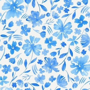 Blue Flowers Medium