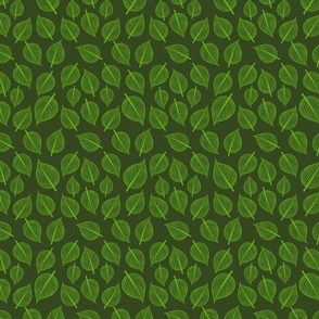 Little Leaves Two Tone Green 