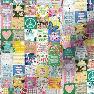 Love and Positive Quotes Quilt for smaller projects