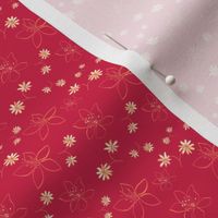 Ditsy Floral on Cherry