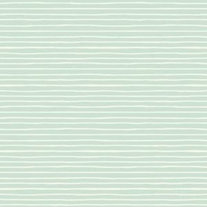 Mint Green Messy Stripes (Small Scale)(6")