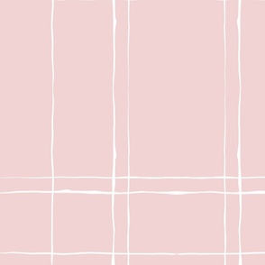Pastel Pink Messy Plaid (Jumbo/Oversized) (24")