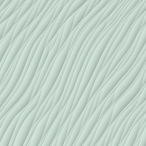Japandi pastel green / lakeshore green  in gentle waves   textured background / painted folds
