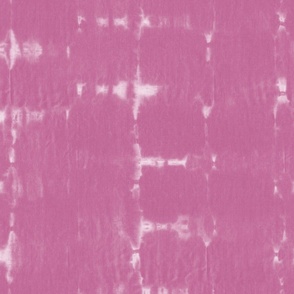(L) Soft texture of Shibori squares - peony pink