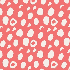 Retro Dots on red