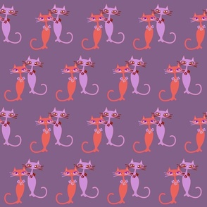 felines - violet