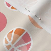 I Heart Basketball // Pink and Orange