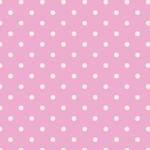 Bubblegum Polka Dots - purple toned pink