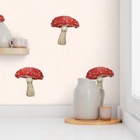 Red and white mushroom - 4.5’