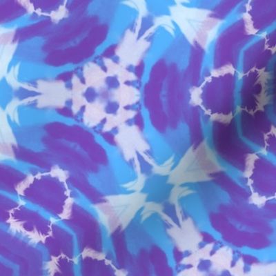 Blue Purple Abstract Tie Dye