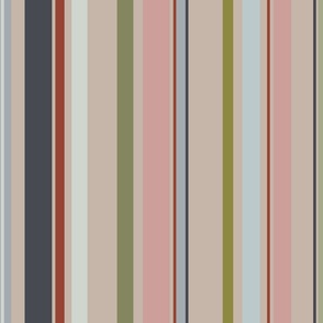 Neutral-ish Irregular Stripes