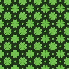 St Patricks 4 leaf clover geo