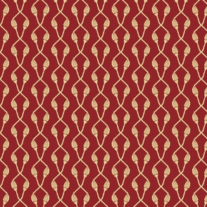 Crosshatch of Acorns [red] small