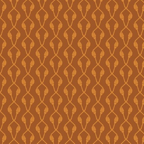 Crosshatch of Acorns [brown] small