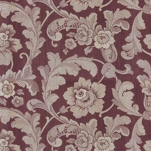 1800 Vintage British Regency Floral - Original Colors - Textured
