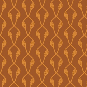 Crosshatch of Acorns [brown] medium