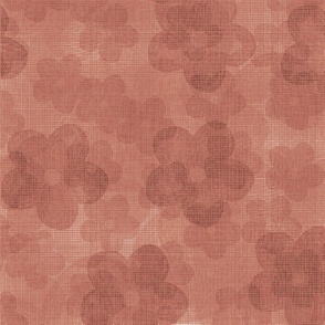 Floral Cut Out - Fabric Texture - Peach Blender