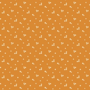 Scattered Nut Harmony [ivory on orange] small