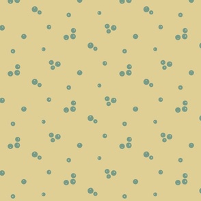 Scattered Nut Harmony [blue on beige] medium