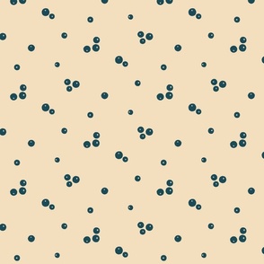 Scattered Nut Harmony [dark blue on ivory] medium