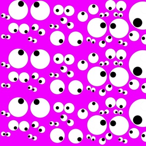 Googly Goo Goo Eyes on Shocking Neon Pink