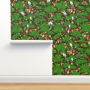 PNW Forest Floor - Large Fabric Repeat 40"  Wallpaper Repeat 24"