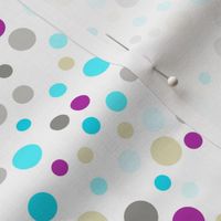 (S) Confetti Dots on White