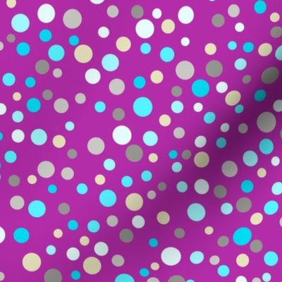 (S) Confetti Dots on Fuchsia
