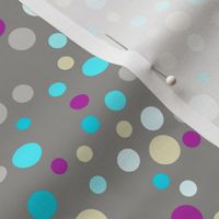 (S) Confetti Dots on Dark Gray