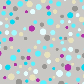 (L) Confetti Dots on Light Gray