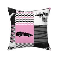 Dirt Track Racing//Modified Model//Pink//71 - Wholecloth Cheater Quilt