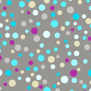 (L) Confetti Dots on Dark Gray