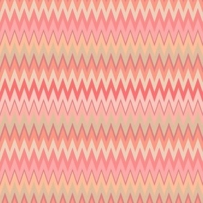 ZIG ZAG Style in PANTONE Peach Pearl and PANTONE Peach Pink